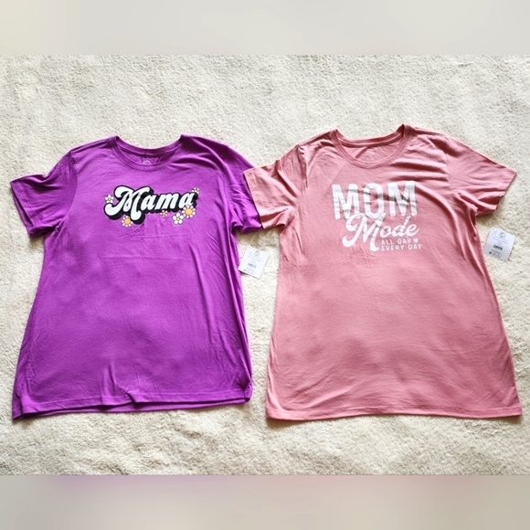 Tops - New women's summer Mother's t-shirt bundle of 2, size L perfect for mother's day